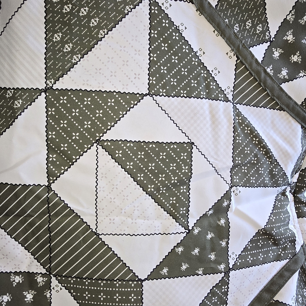 Quilted Puffer Jacket Patchwork Lightweight Padde… - image 6